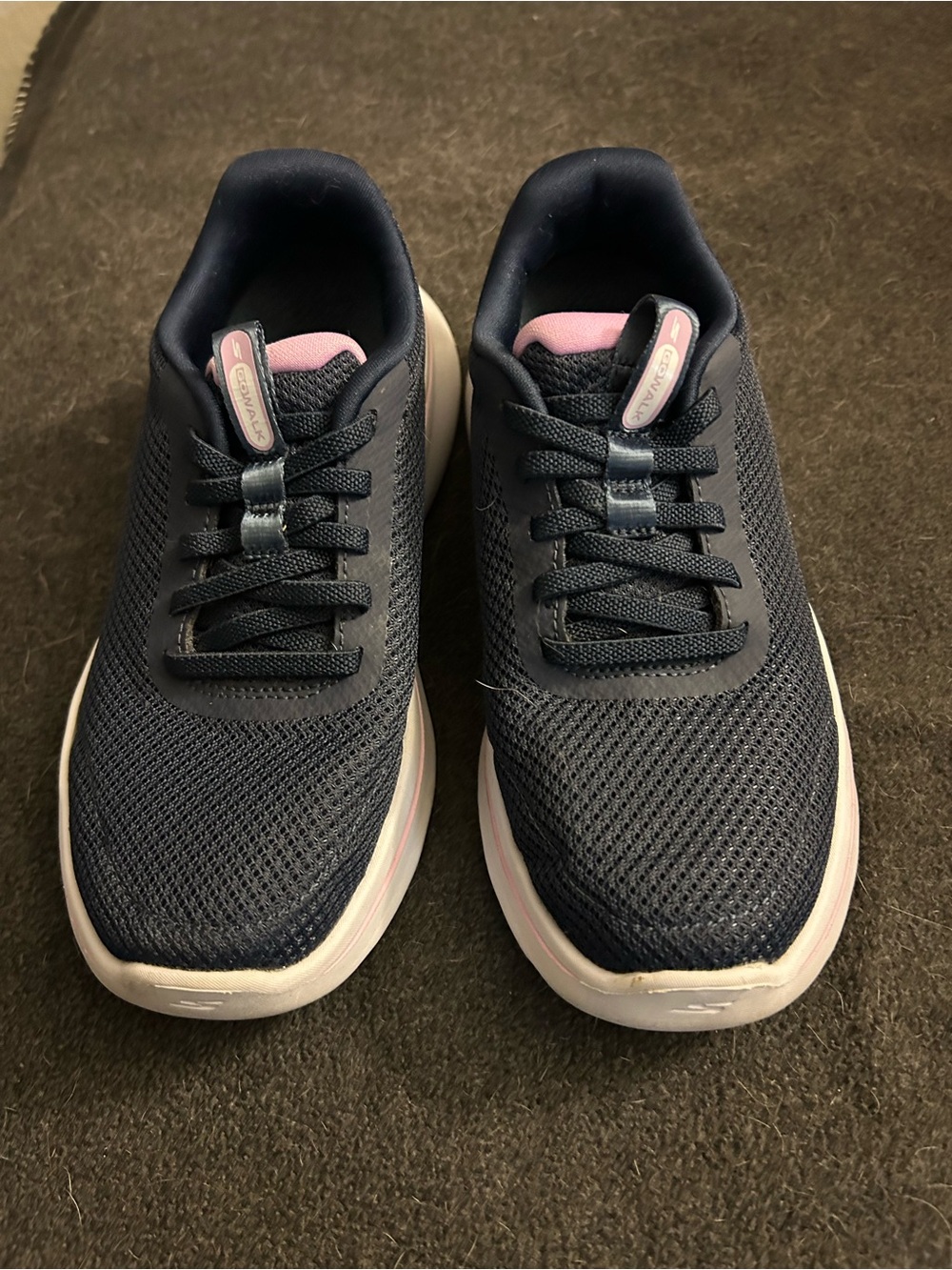 Skechers GO WALK Arch Fit Navy Pink Sneakers Women’s Size 5.5
